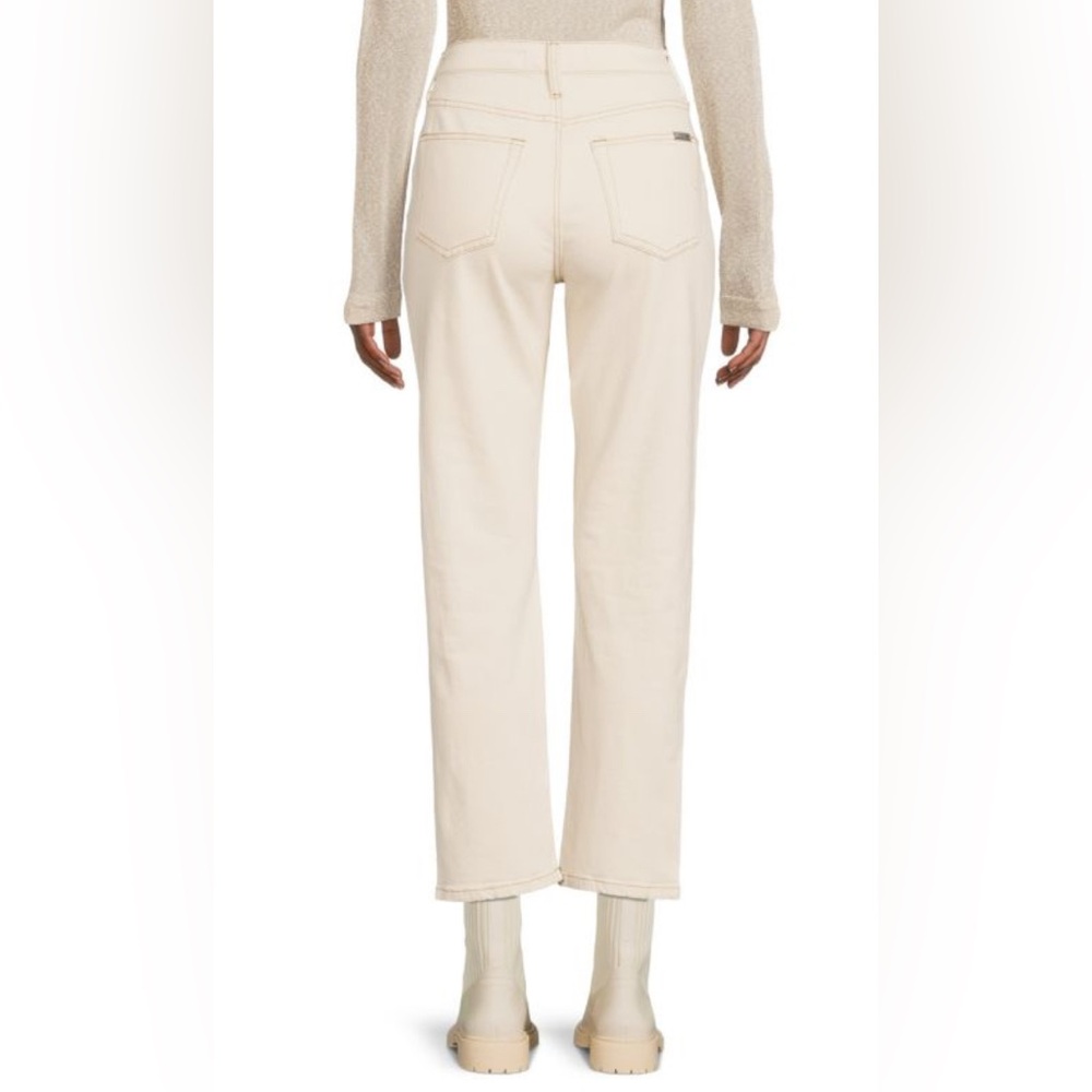 Joe's Jeans The OG High Rise Straight Ankle Button Fly Cream Pant Sz 32 New $218 - Picture 2 of 12